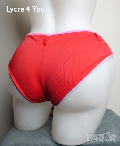 Нов червен бански полу-боксер/бразилиана С/М размер, снимка 10 - Бански костюми - 37195811