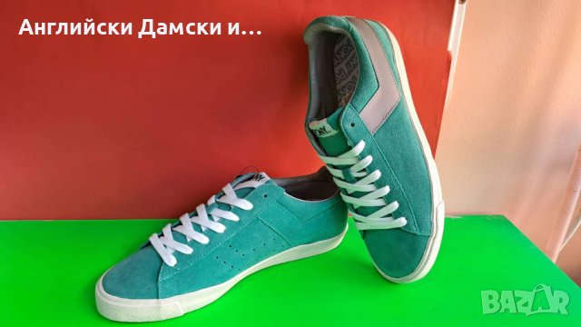 Английски мъжки естествен велур кецове-PONY, снимка 4 - Кецове - 40444962