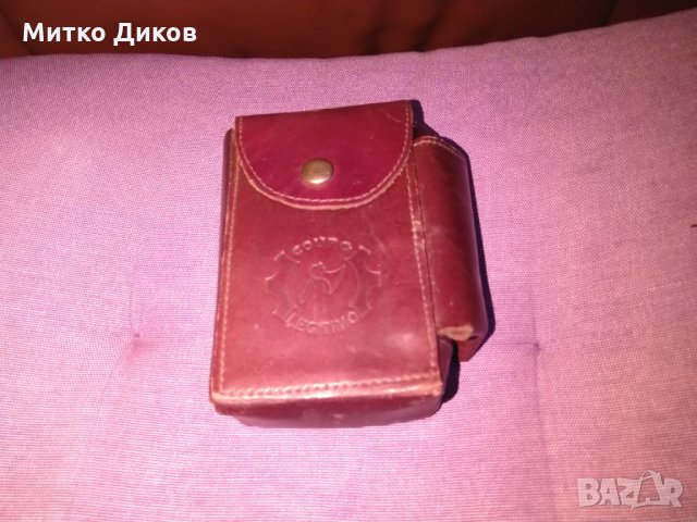 Калъвче за цигари и запалка Couro Legitimo естествена кожа -за колан