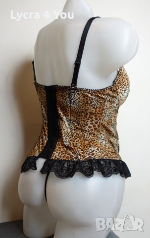 Комплект корсет и бикина в леопардов принт, снимка 3 - Бельо - 35231455