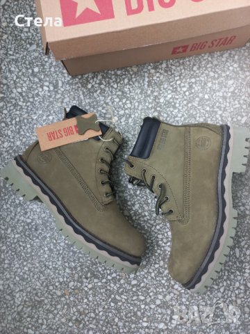 BIG STAR дамски / детски обувки, нови, с кутия, естествен набук, снимка 12 - Дамски боти - 38974143