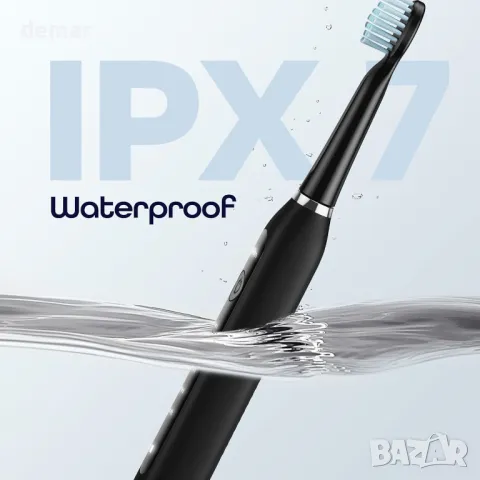 7AM2M звукова електрическа четка за зъби, 6 глави, 5 режима, вграден 2-минутен интелигентен таймер, снимка 8 - Други - 49586590