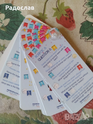 Аерофлот комплект занимателни игри , снимка 12 - Образователни игри - 52255128