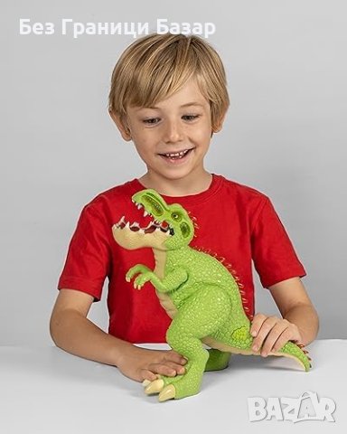 Нова Играчка Интерактивен Динозавър Gigantosaurus 14 инча Деца Подарък, снимка 3 - Други - 43375215