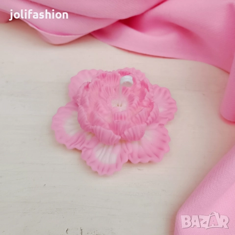 Соеви свещи и букети от восъчни цветя, снимка 6 - Декорация за дома - 52158455