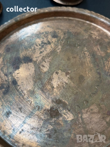 Кован меден сервиз за кафе. №7872, снимка 10 - Други ценни предмети - 53481309