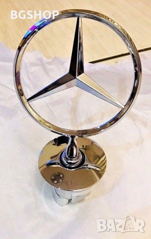  Емблема звезда за Mercedes Benz Silver, снимка 3 - Аксесоари и консумативи - 28019309