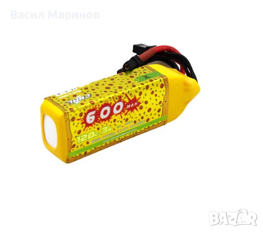 Продавам Li-Po батерии CNHL Pizza Series 3s 11.1V 600mAh 120C/240C, снимка 2 - Дронове и аксесоари - 40429161