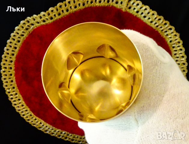 Бронзова чаша,халба с релеф 400 мл. , снимка 3 - Антикварни и старинни предмети - 37996821