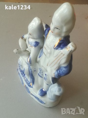 Порцеланова статуетка. Фигура. Ръчно изработена. Сувенир. Порцелан. Vintage. Hand made. Ретро., снимка 6 - Антикварни и старинни предмети - 33670750