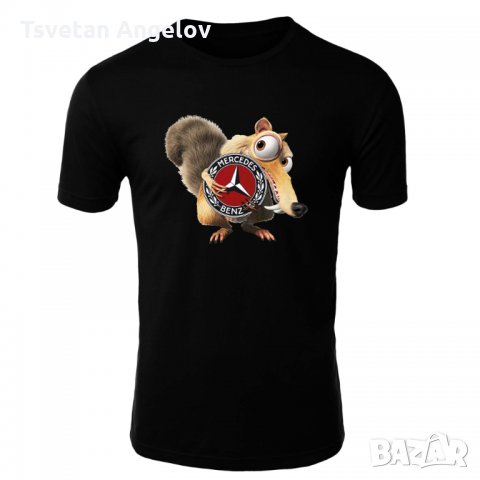Мъжка тениска Mercedes Scrat Ice Age, снимка 3 - Тениски - 32617865