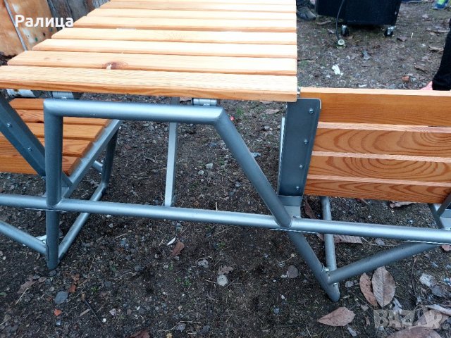 Комбинирана градинска пейка с маса , снимка 10 - Градински мебели, декорация  - 39247654