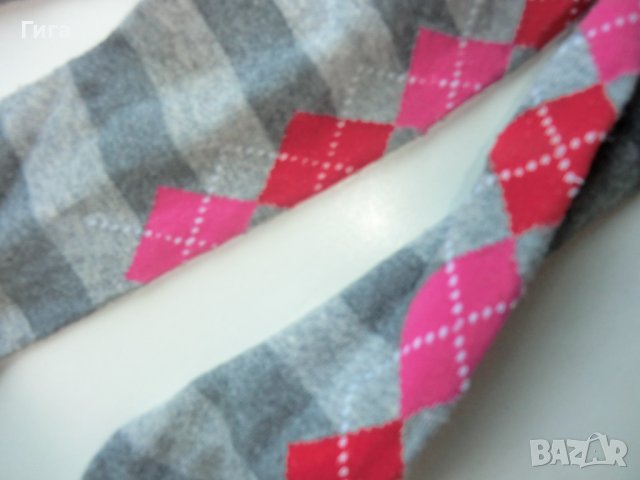 нов сив чорапогащник на ромбове, снимка 2 - Чорапи - 37191947