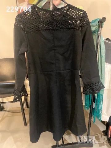 Нова дамска рокля с дълъг ръкав и дантела, снимка 3 - Рокли - 47294902