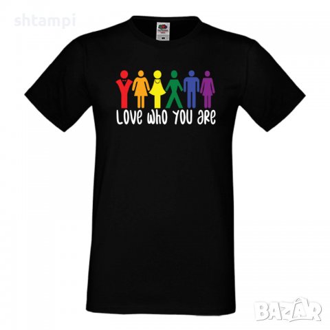 Мъжка тениска Love Who You Are Прайд,Празник.Повод,Изненада, снимка 9 - Тениски - 37103290