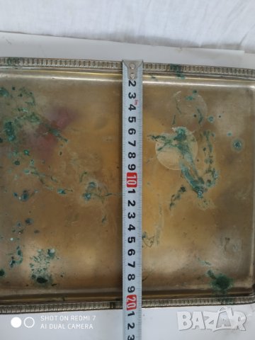 посребрена месингова табла арт деко, снимка 3 - Антикварни и старинни предмети - 34974527