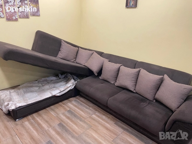 Ляв ъглов диван, снимка 4 - Дивани и мека мебел - 52912571