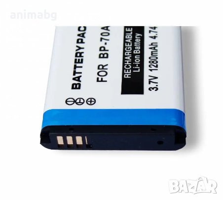 ANIMABG Батерия модел BP-70A за цифрови фотоапарати на Samsung с капацитет 1280mAh 3.7V модели AQ100, снимка 4 - Батерии, зарядни - 43972164