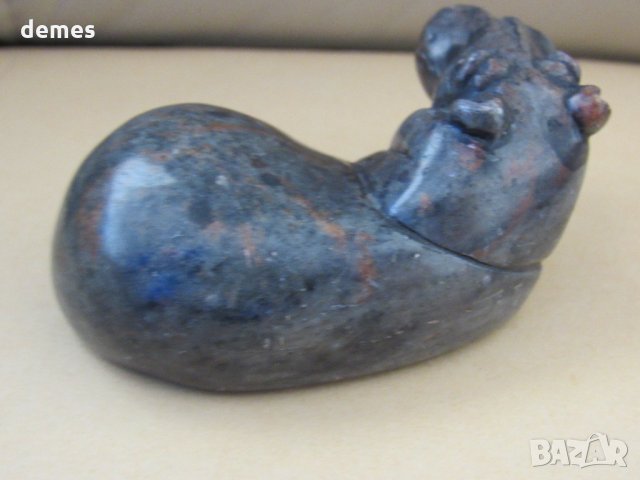  Легнал хипопотам от сапунен камък, с нова, по-ниска цена, снимка 8 - Декорация за дома - 32480858