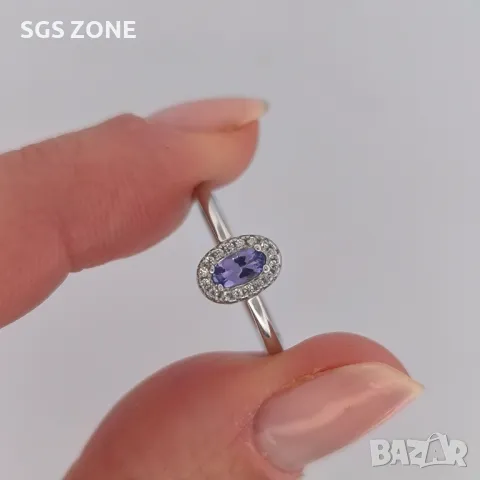 Класически Сребърни Пръстени с Естествени Камъни, снимка 7 - Пръстени - 49762024