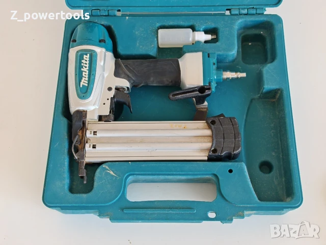 Makita пневматичен тракер за гвоздеи 8.9 bar, тип 18GA, 15-50 мм AF506, снимка 1