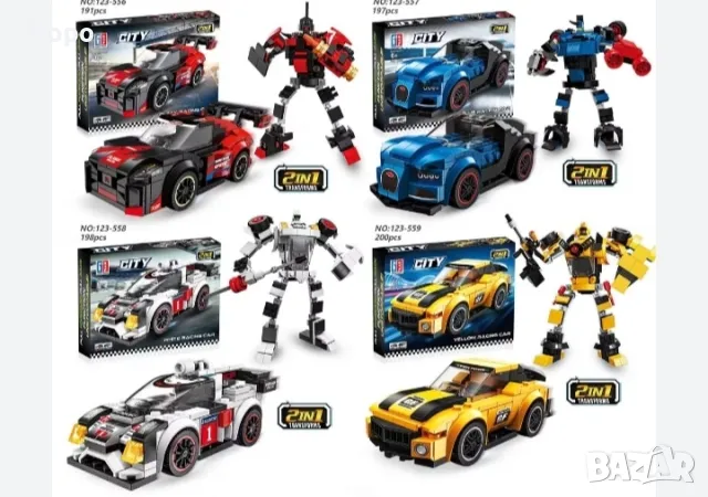 КОНСТРУКТОР ТРАНСФОРМЪР 2 В 1 ОТ СЕРИЯТА ГРАДСКОТО СЪСТЕЗАНИЕ "F1"КН0135-4, снимка 6 - Конструктори - 48321752