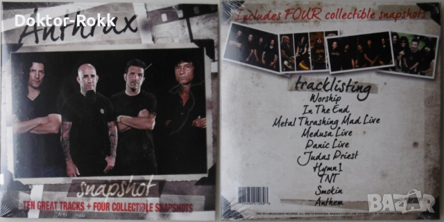 Anthrax & Azriel – оригинални издания (Thrash & hardcore CD), снимка 3 - CD дискове - 37420219