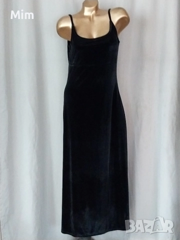 L Дълга черна рокля
