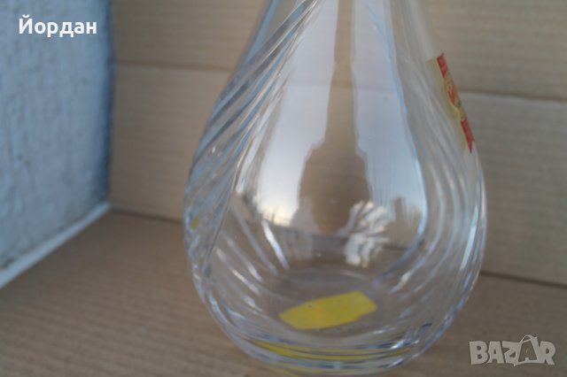 Немско кристално шише за алкохол, снимка 3 - Антикварни и старинни предмети - 43573477