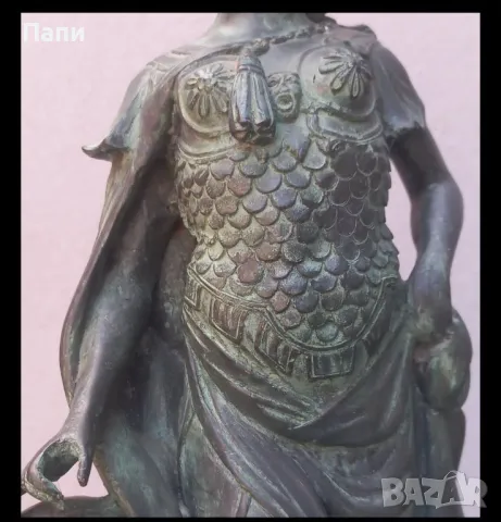 Бронзова скулптура на богинята "Белона", снимка 7 - Антикварни и старинни предмети - 48021731