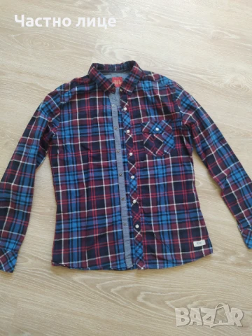 Мъжка риза с дълъг ръкав 