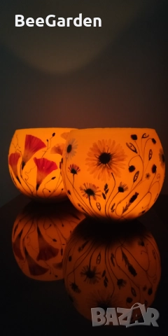 Фенери от пчелен восък, снимка 4 - Декорация за дома - 44648038