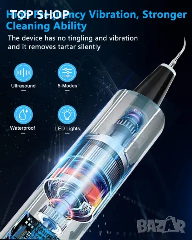 Ултразвуков уред за почистване на зъби - плака и зъбен камък, снимка 7 - Друго оборудване - 48780338