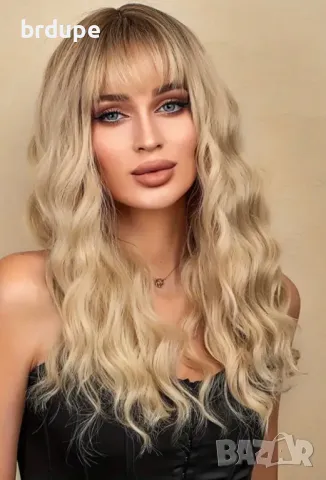 Руса перука на вълни, неразличима от естествена, снимка 2 - Рокли - 50029284
