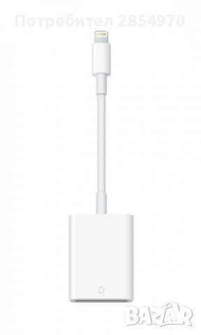 Apple Lightning to SD Card Camera Reader A1595 Оригинал , снимка 2 - Аксесоари за Apple - 36757986