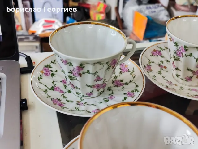 Руски порцелан чаши за кафе ЛФЗ , снимка 3 - Колекции - 50253746