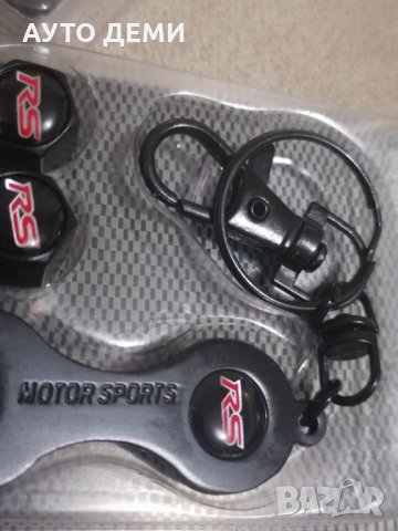 Високо качество капачки за вентили винтили с емблеми RS за кола автомобил мотор велосипед колело, снимка 6 - Аксесоари и консумативи - 35405503