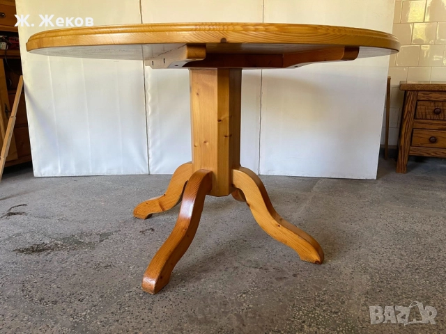 Масивна трапезна маса, снимка 2 - Маси - 51488077