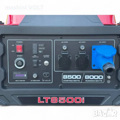 Генератор за ток 8.5kW, BULLMAX 8500i, монофазен, инверторен, бензинов, снимка 13 - Други машини и части - 48297828