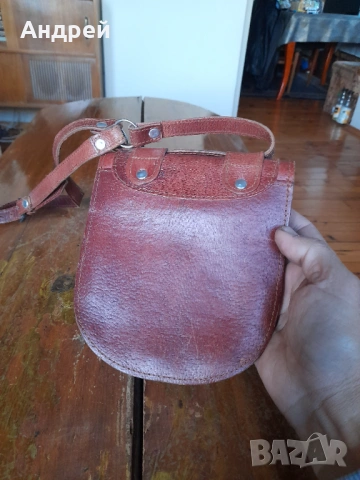 Стара дамска кожена чанта #31, снимка 5 - Други ценни предмети - 53431878