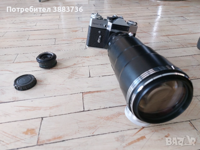 Фотоснайпер Зенит ЕС с Обектив TAIR-3S 300мм F4.5 + Индустар 50мм, снимка 12 - Фотоапарати - 51511571