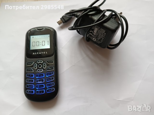 Телефон Alcatel със фенерче, снимка 1 - Други - 43348692