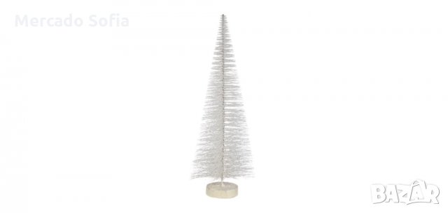 Коледна декоративна елха, Бяла, 50см.