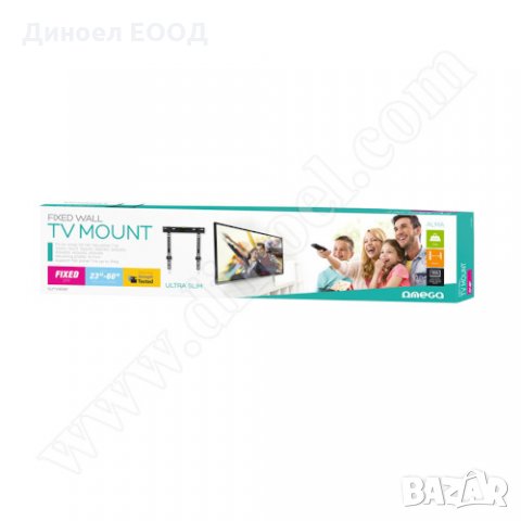 Поставка за телевизор/монитор Omega Mount Fixed Slim Max Vesa 400, 35kg., 23-60", снимка 4 - Стойки, 3D очила, аксесоари - 33618961