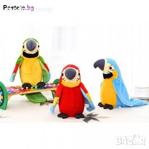 Плюшен интерактивен говорещ папагал Арчи, снимка 1 - Музикални играчки - 37565431