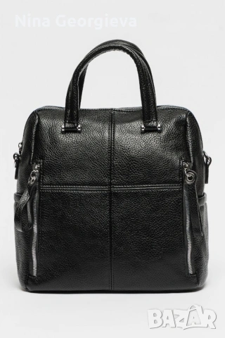 Дамска раница от еко материал с отделящи се презрамки, снимка 9 - Раници - 53575630