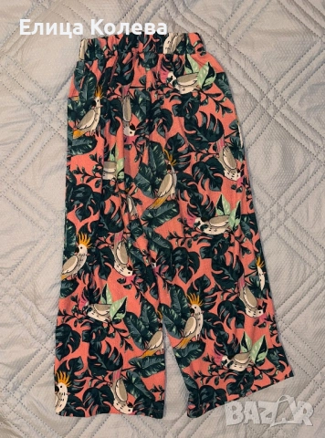 Mango & Reserved два панталона тип шалвари 7/8 за момиче 146-152 см, снимка 5 - Детски панталони и дънки - 51882396