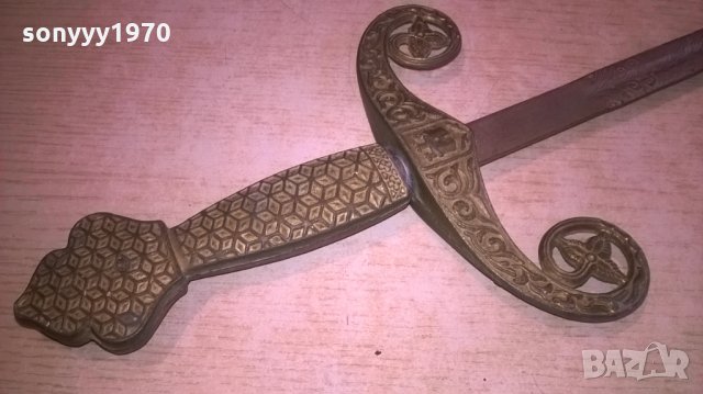 меч/сабя-ретро колекция-матал/мед/бронз-внос швеицария, снимка 12 - Колекции - 27494914