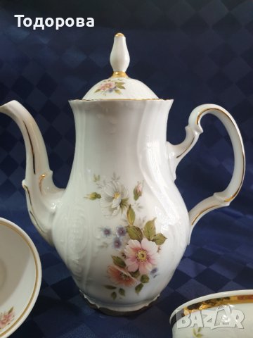 Бароков сервиз за чай,кафе Schönknecht Reichenbach, снимка 5 - Сервизи - 40045590