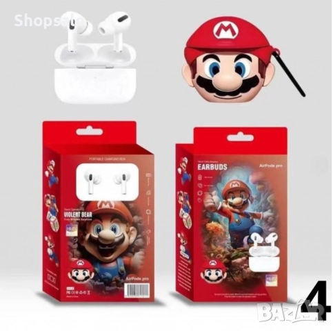 Безжични слушалки AirPods Pro с калъфче с дизайн на анимационни герои, снимка 3 - Слушалки и портативни колонки - 51863283